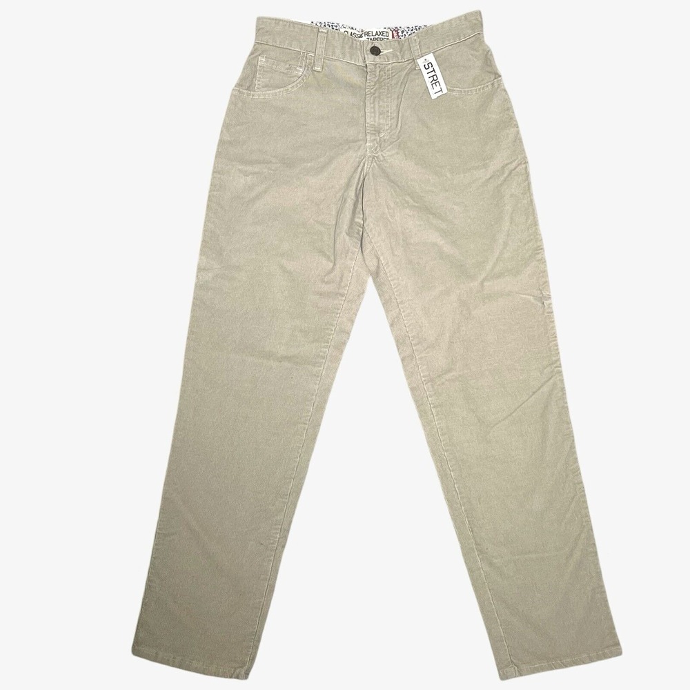 Levi's 550 Women's Corduroy Pants Size 8 Beige Relaxed Tapered Leg 2004 Y2K NWT